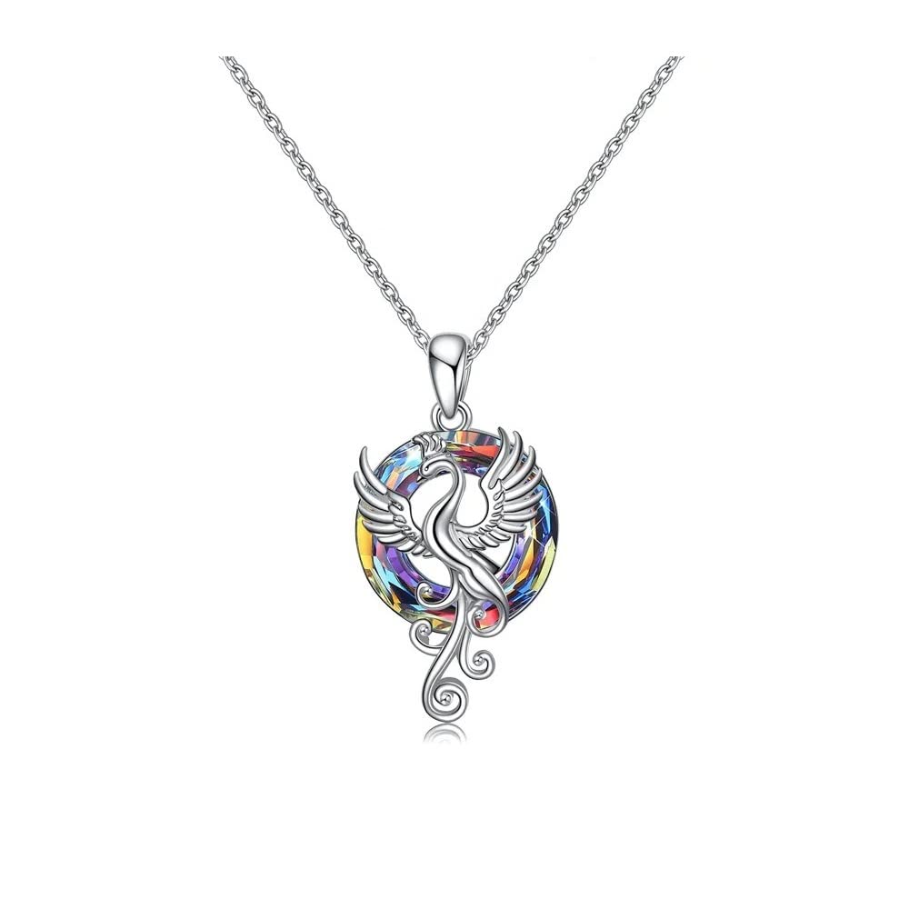Yocoyee Phoenix Pendant Necklace for Women Shining Crystal Good Luck Jewelry   
Yocoyee Dainty Phoenix Necklace Shining 