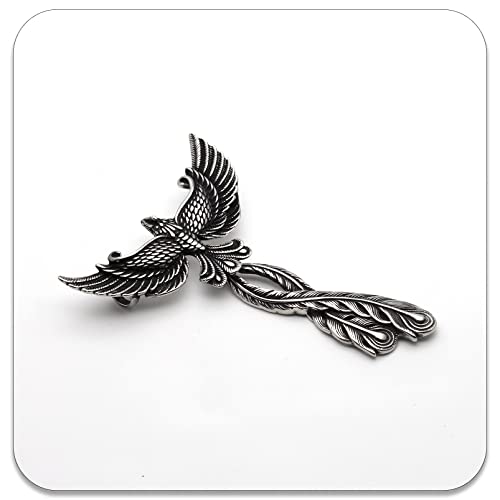 PEAS Punk Jewelry Stainless Steel Phoenix Pendant Cool Necklace for Hip Hop Fans