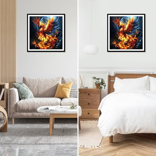 NEWENMO Phoenix Diamonds Painting Kits for Adults Beginners
| Full Drill Gem Art Phoenix Diamonds Painting for Home Dec