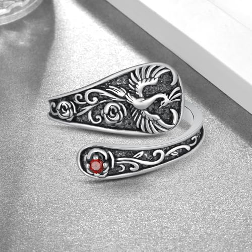 Women 925 Sterling Silver Mushroom Spoon Rings Jewelry Gifts
| Women 925 Sterling Silver Phoenix Spoon Rings Jewelry Gi