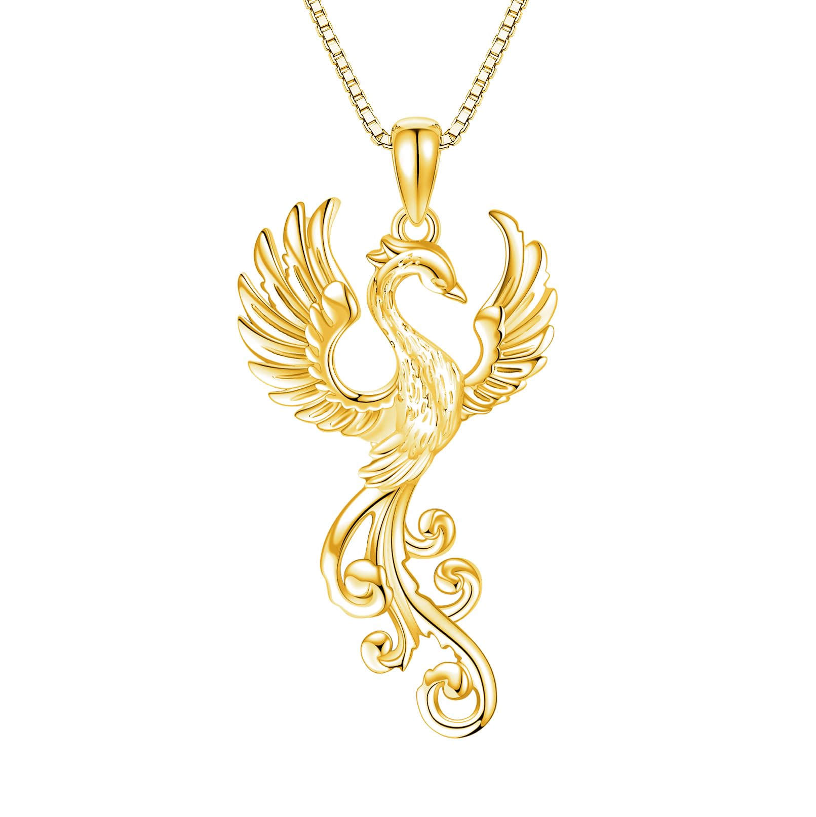  YAFEINI Rising Phoenix Necklace 925 Sterling Silver Bird Pendant for Women
| YAFEINI Rising Phoenix Necklace 925 Sterli