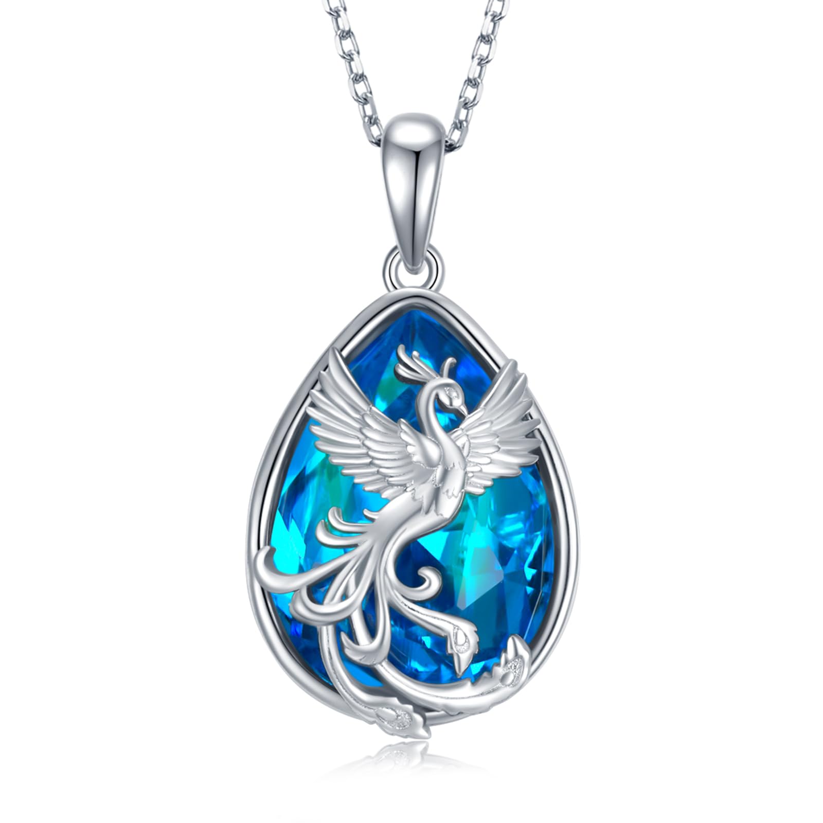 Phoenix Necklace for Women 925 Sterling Silver Crystals Gifts for Women Mom
Phoenix Pendant Necklace 925 Sterling Silver