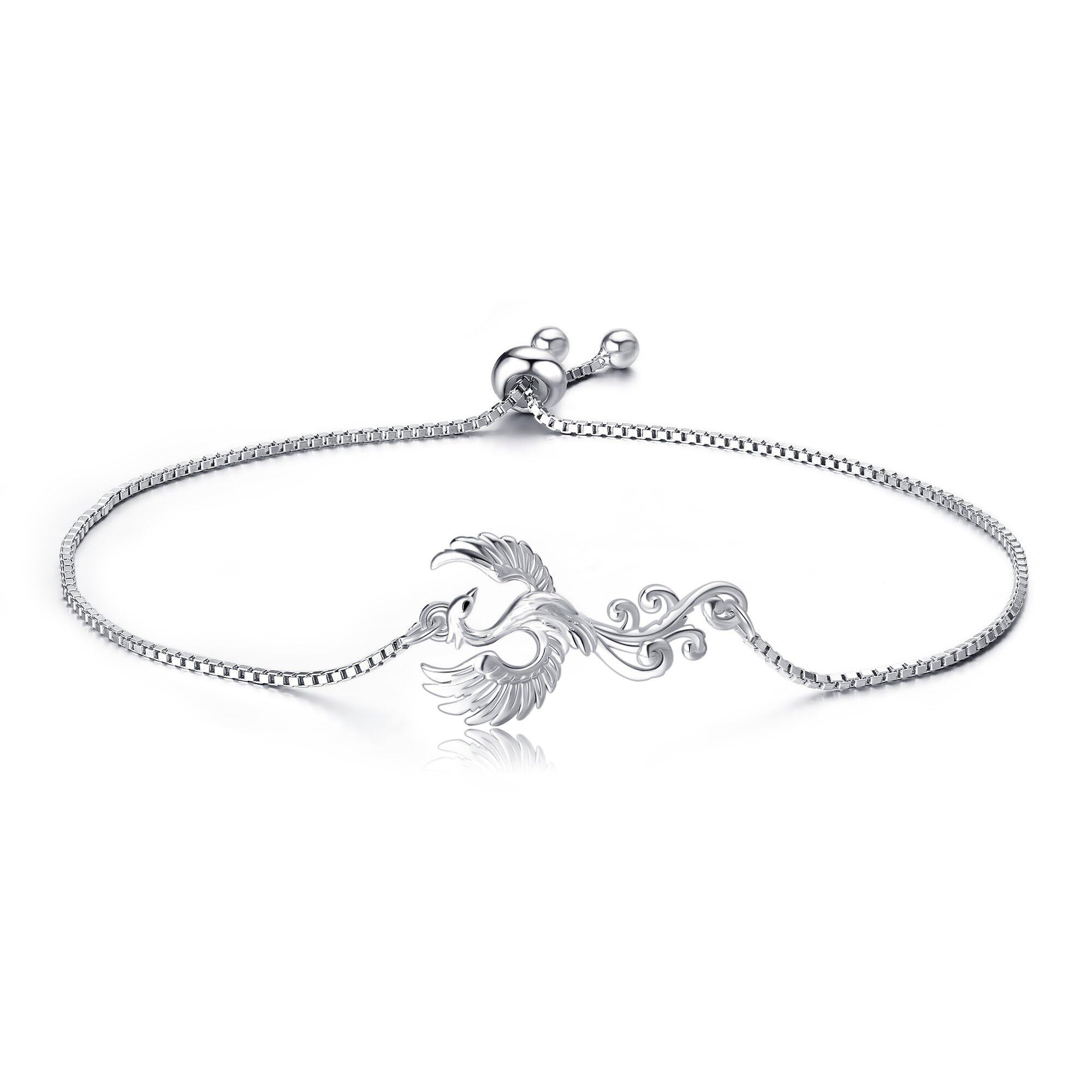 YAFEINI Phoenix Bracelet 925 Sterling Silver Bird Charm Jewelry for Fashionable Women to Wear on Special Occasions
| YA