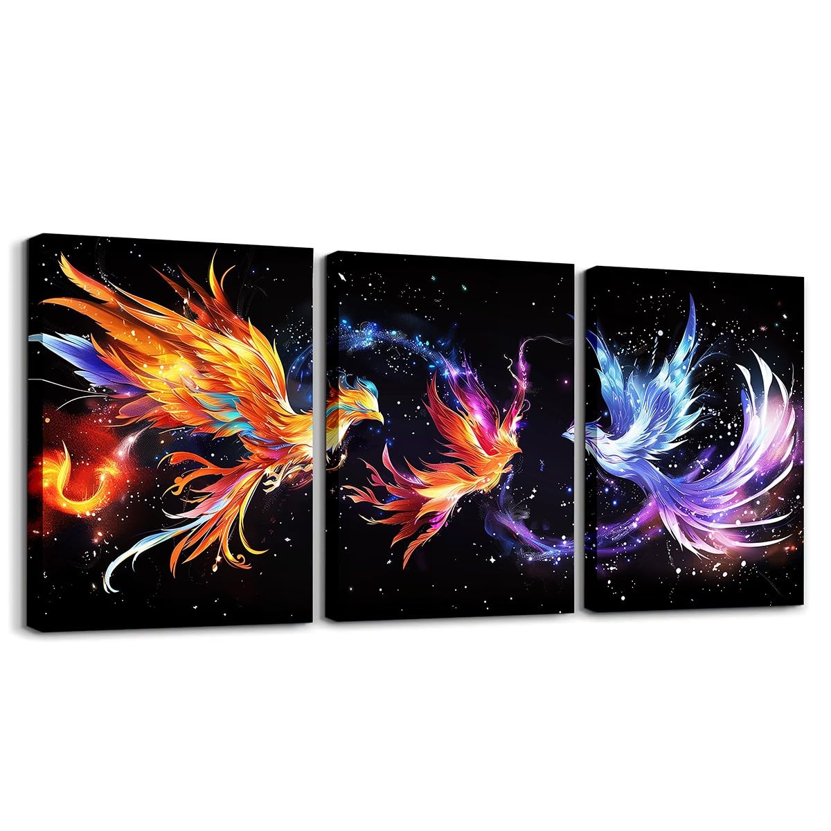 Manfei Phoenix Canvas Wall Art Set Of 3 Pieces for Living Room Bedroom Decor
Manfei Phoenix Flying Wall Decor Prints for