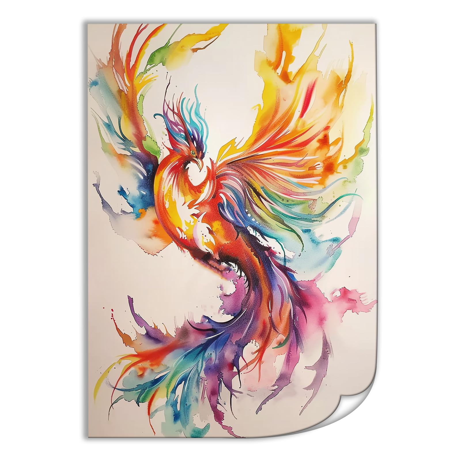 Phoenix Rising Fire Bird Animal Aesthetic Poster Canvas Wall Art for Bedroom Living Room
Phoenix Rising Fire Bird Animal